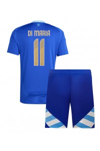 Fotbalové Dres Argentina Angel Di Maria #11 Dětské Venkovní Oblečení Copa America 2024 Krátký Rukáv (+ trenýrky)